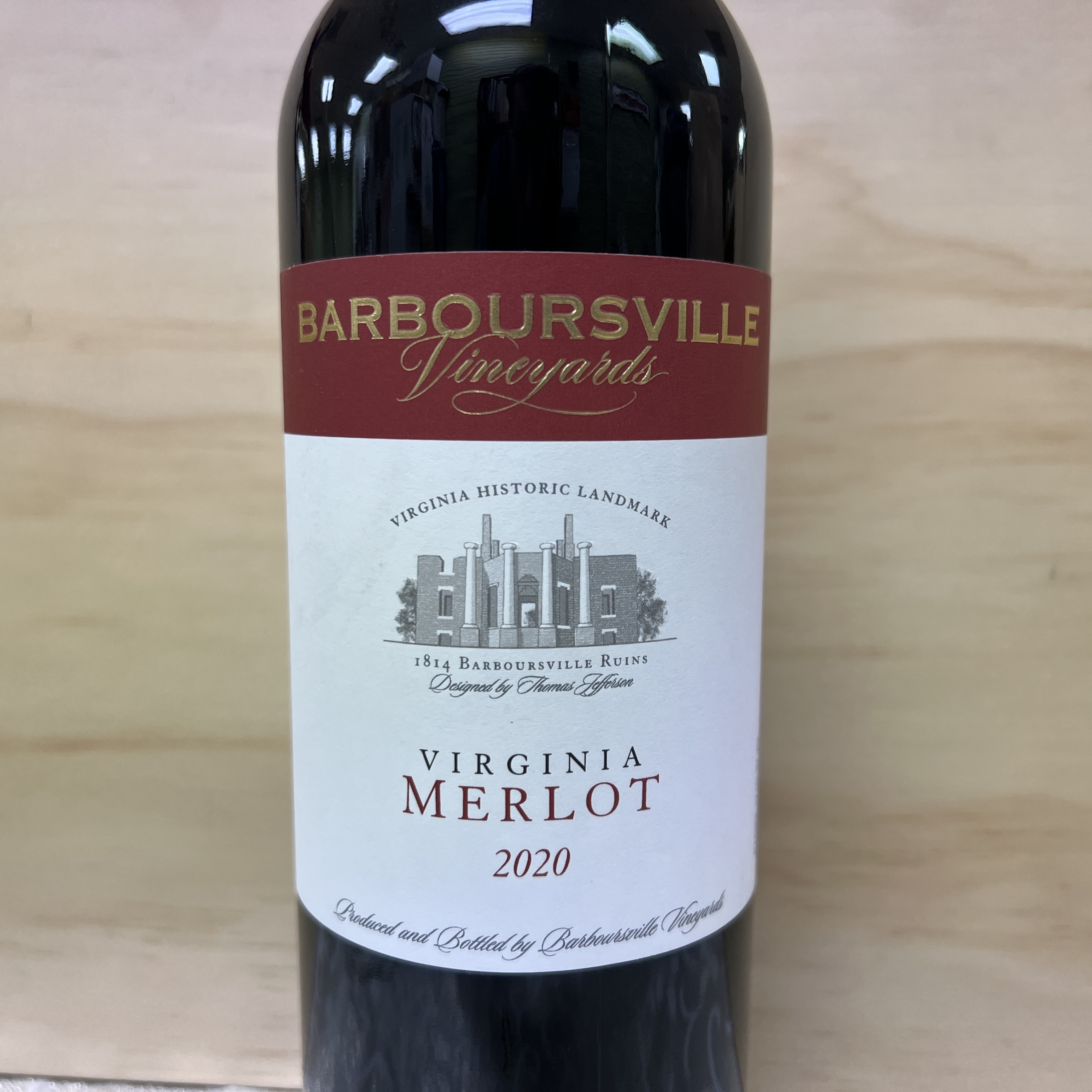 Barboursville Vineyards Merlot 2020